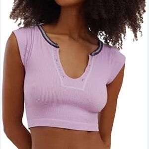 Urban Outfitters Purple Out from Under Go for Gold Notched Top Size XS/S EUC